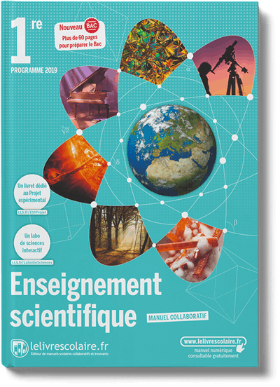 Enseignement scientifique 1re - manuel