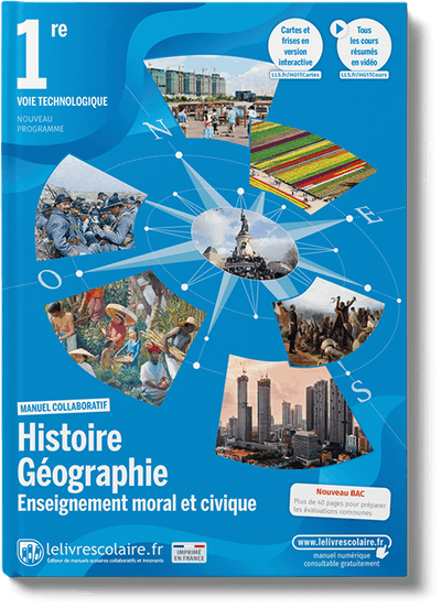 Histoire-Géographie-EMC 1re Techno - manuel