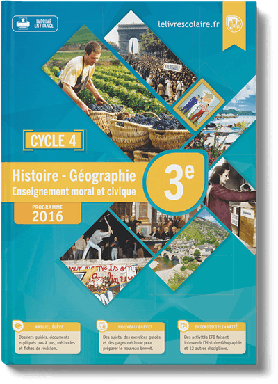 Histoire-Géographie-EMC 3e - manuel