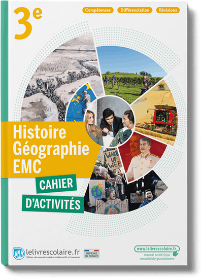 Histoire-Géographie-EMC 3e - cahier