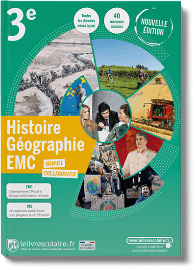 Histoire-Géographie-EMC 3e - manuel