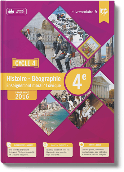 Histoire-Géographie-EMC 4e - manuel