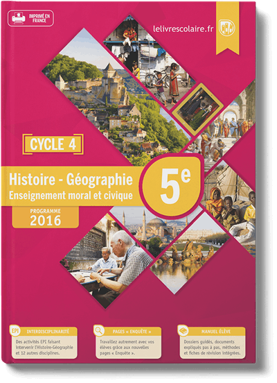 Histoire-Géographie-EMC 5e - manuel