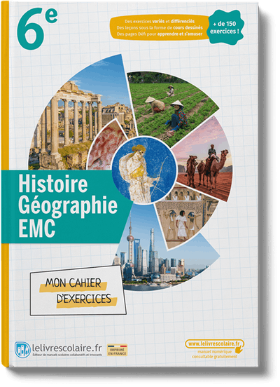 Histoire-Géographie-EMC 6e - cahier