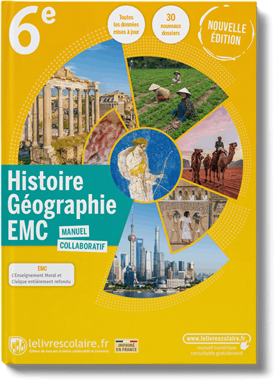 Histoire-Géographie-EMC 6e - manuel