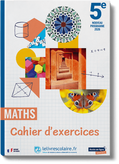 Mathématiques 5e - cahier
